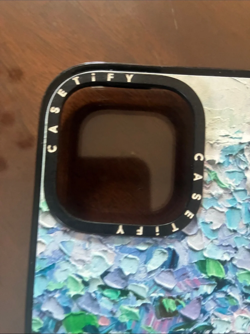 Casetify Blue, Green & Purple Textured Floral Phone Case